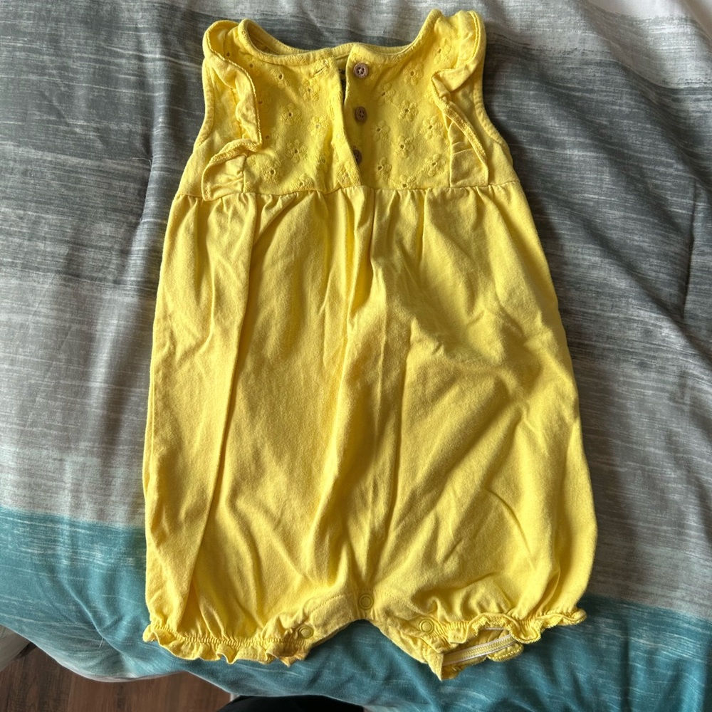 Carters 18 Month Yellow Romper